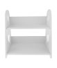 Wood Plastic Desktop Storage Organizer Display Shelf Rack Bookcase Decoration Crafts White
