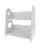 Wood Plastic Desktop Storage Organizer Display Shelf Rack Bookcase Decoration Crafts White