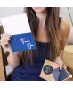 50-500pcs 1inch Blue Thank You Stickers For Envelope Sealing Labels Stationery Supplies Handmade Wedding Gift Decoration Sticker
