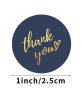 50-500pcs 1inch Blue Thank You Stickers For Envelope Sealing Labels Stationery Supplies Handmade Wedding Gift Decoration Sticker