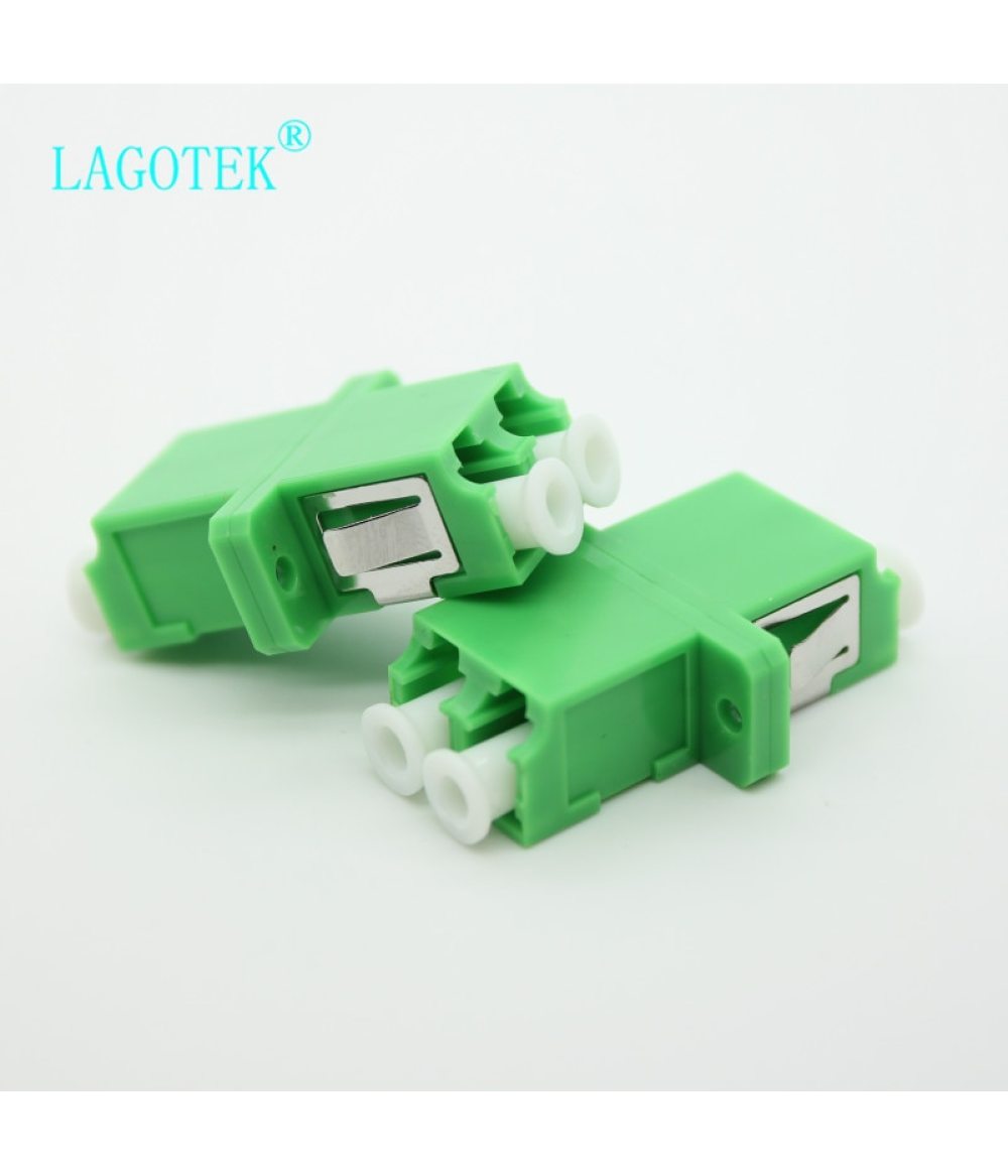 25/50/100/200Pcs LC APC Duplex single-mode Fiber optic Adapter LC Optical fiber coupler LC APC Fiber flange LC connector