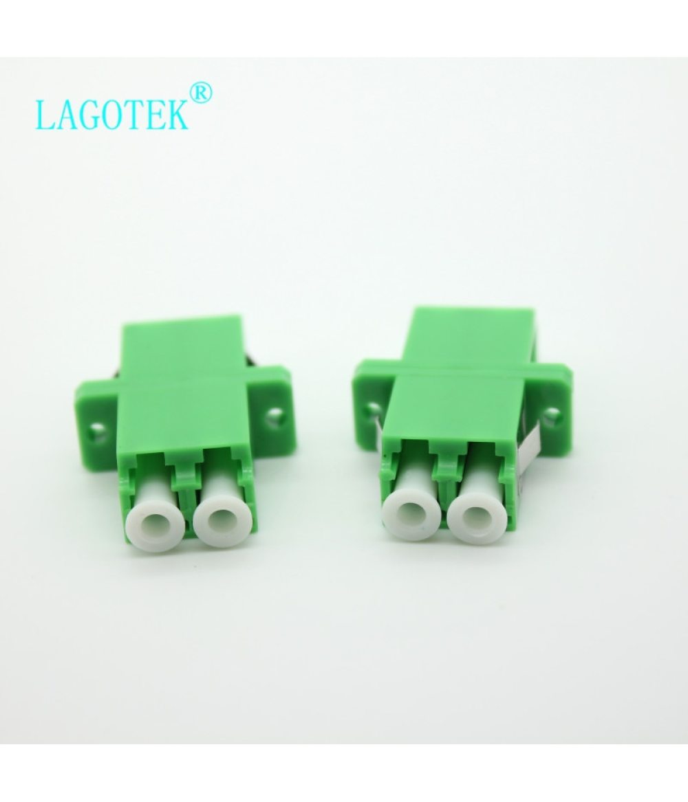 25/50/100/200Pcs LC APC Duplex single-mode Fiber optic Adapter LC Optical fiber coupler LC APC Fiber flange LC connector