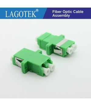 25/50/100/200Pcs LC APC Duplex single-mode Fiber optic Adapter LC Optical fiber coupler LC APC Fiber flange LC connector
