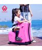 AOWEILA PC Duffel Bag for Kids Ride-On Suitcase Carry-On Luggage with Wheels Fits to Children Aged 1-12 Years Old  Travel