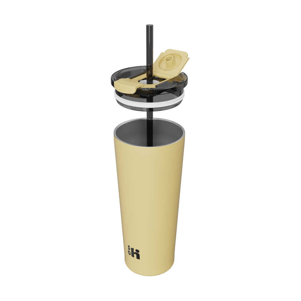 21OZ/650ML DOUBLE WALL STAINLESS STEEL COFFEE TUMBLER