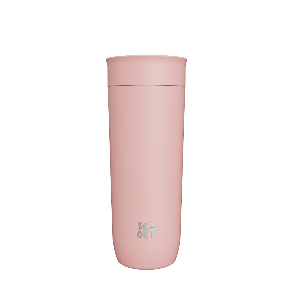 16OZ/450ML DOUBLE WALL STAINLESS STEEL COFFEE TUMBLE WITH 360° LID