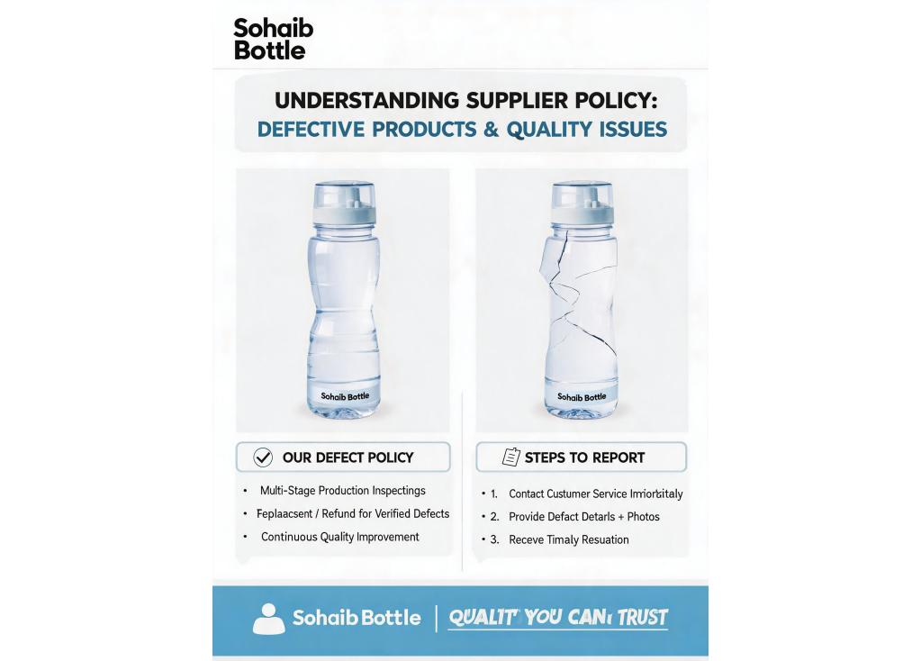 What is the supplier's policy on handling defective products or quality issues in a shipment?