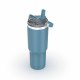 Flip Straw Mug with Carry Handle 40 oz | Flip Up Straw | Leak Resistant  for Travel &Gym| Insulated Stainless Steel |BPA-Free 