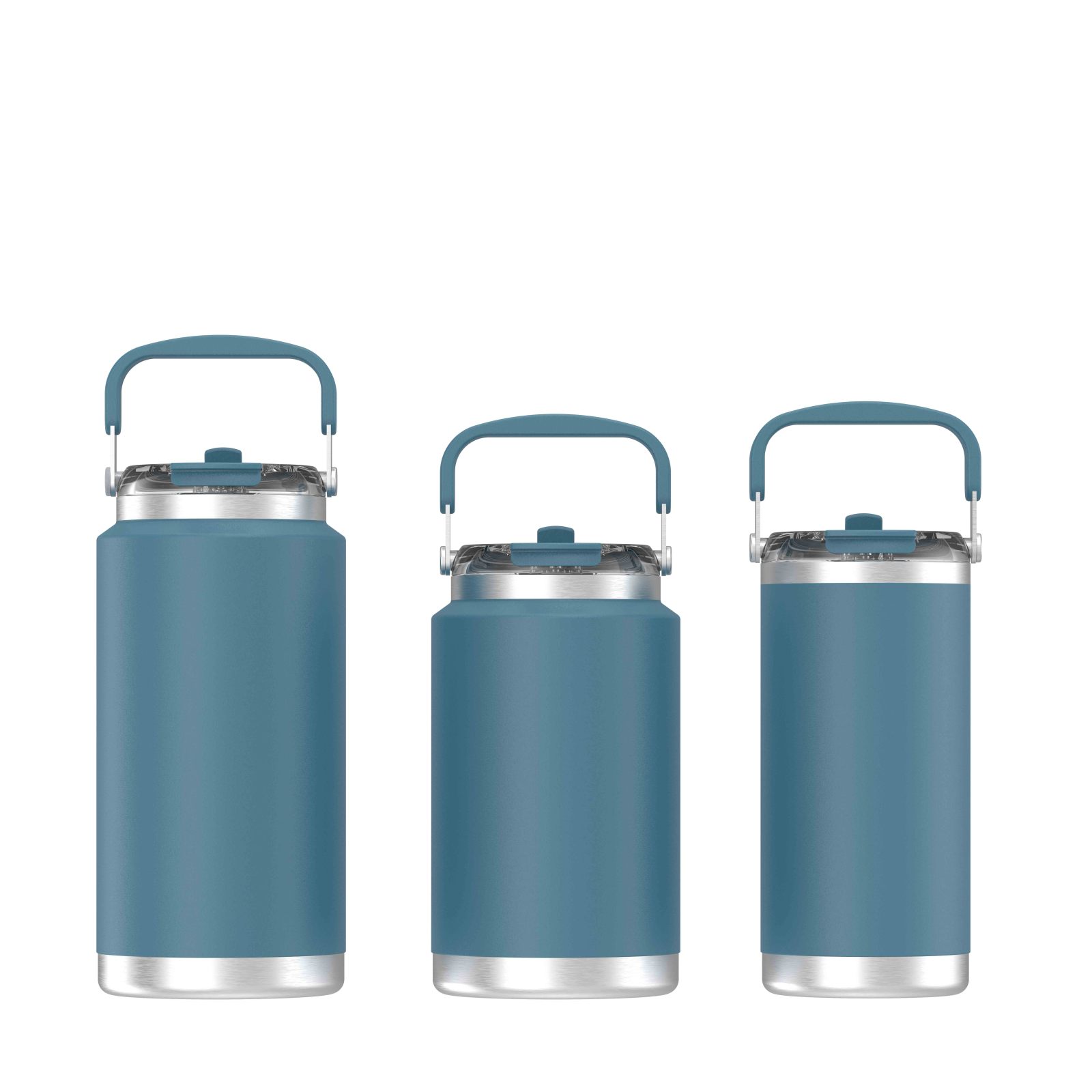 Flip  Straw Jug with TPU-Coated SS Carry Handle  |  3 Size Options:40oz,52oz and 128oz|Flip Up Straw |  Leakproof for Travel & Gym | Insulated Stainless Steel | BPA-Free