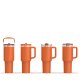 Flip Straw Mug with Handle 40 oz | Flip Up Straw and Sipper Lid| Leak Resistant  for Travel &Gym| Insulated Stainless Steel |BPA-Free 