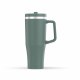 Flip Up Mug with  Handle 40 oz | Flip Up Lid | Leak Resistant  for Travel &Gym| Insulated Stainless Steel |BPA-Free 