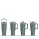 Flip Up Mug with  Handle 40 oz | Flip Up Lid | Leak Resistant  for Travel &Gym| Insulated Stainless Steel |BPA-Free 