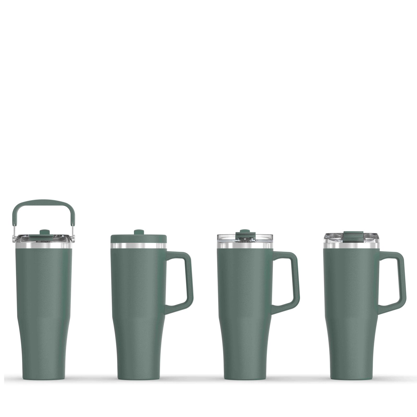 Flip Up Mug with Handle 40 oz | Flip Up Lid | Leak Resistant for Travel &Gym| Insulated Stainless Steel |BPA-Free