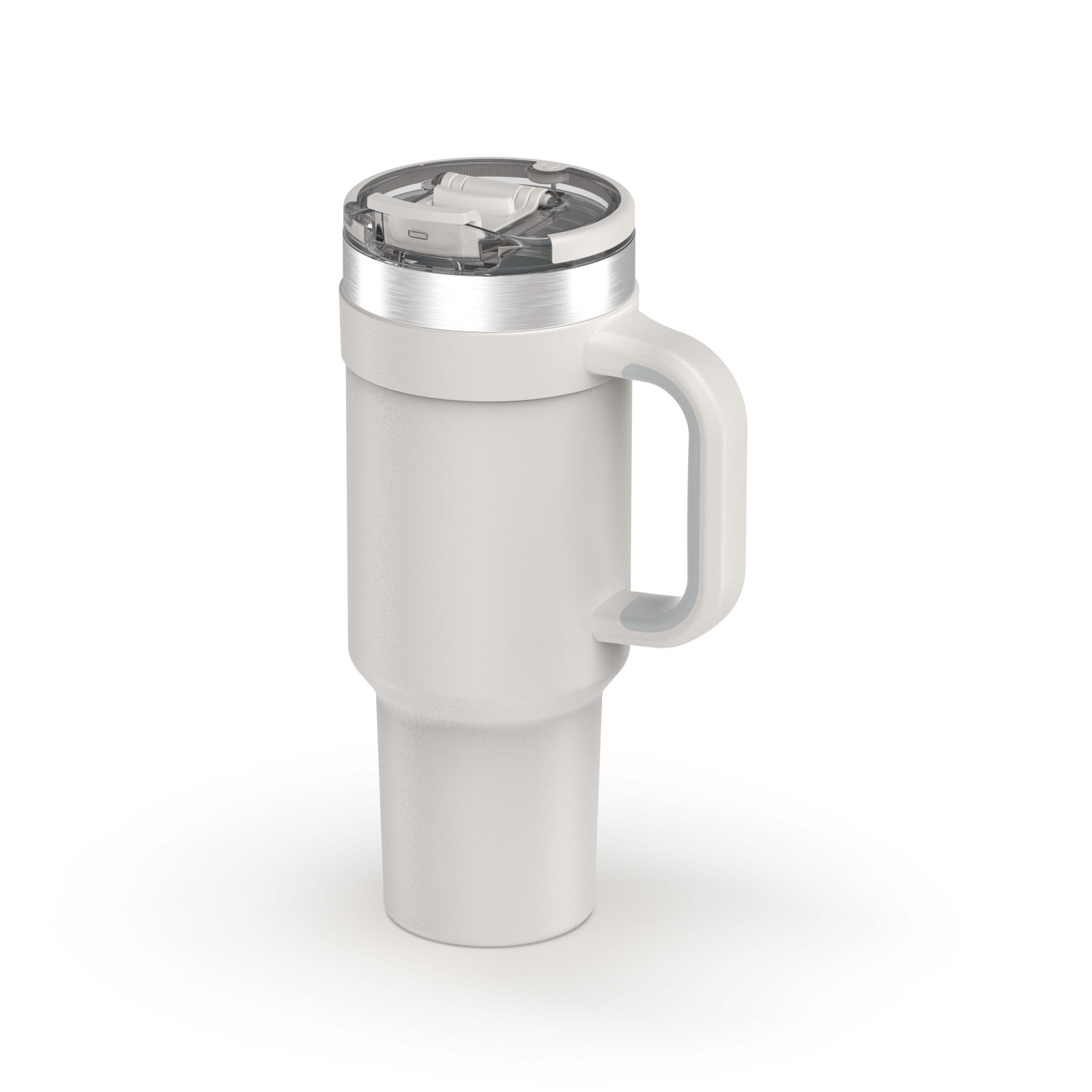 Flip Up Mug with Handle 40 oz | Tritan Overmold Flip Up Lid with Lock | Leak Resistant for Travel &Gym| Insulated Stainless Steel |BPA-Free