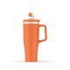40 oz Leak Proof Stainless Steel Mug with Straw Topper | Insulated Stainless Steel Travel & Gym Cup | BPA-Free Design