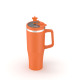 40 oz Leak Proof Stainless Steel Mug with Straw Topper | Insulated Stainless Steel Travel & Gym Cup | BPA-Free Design