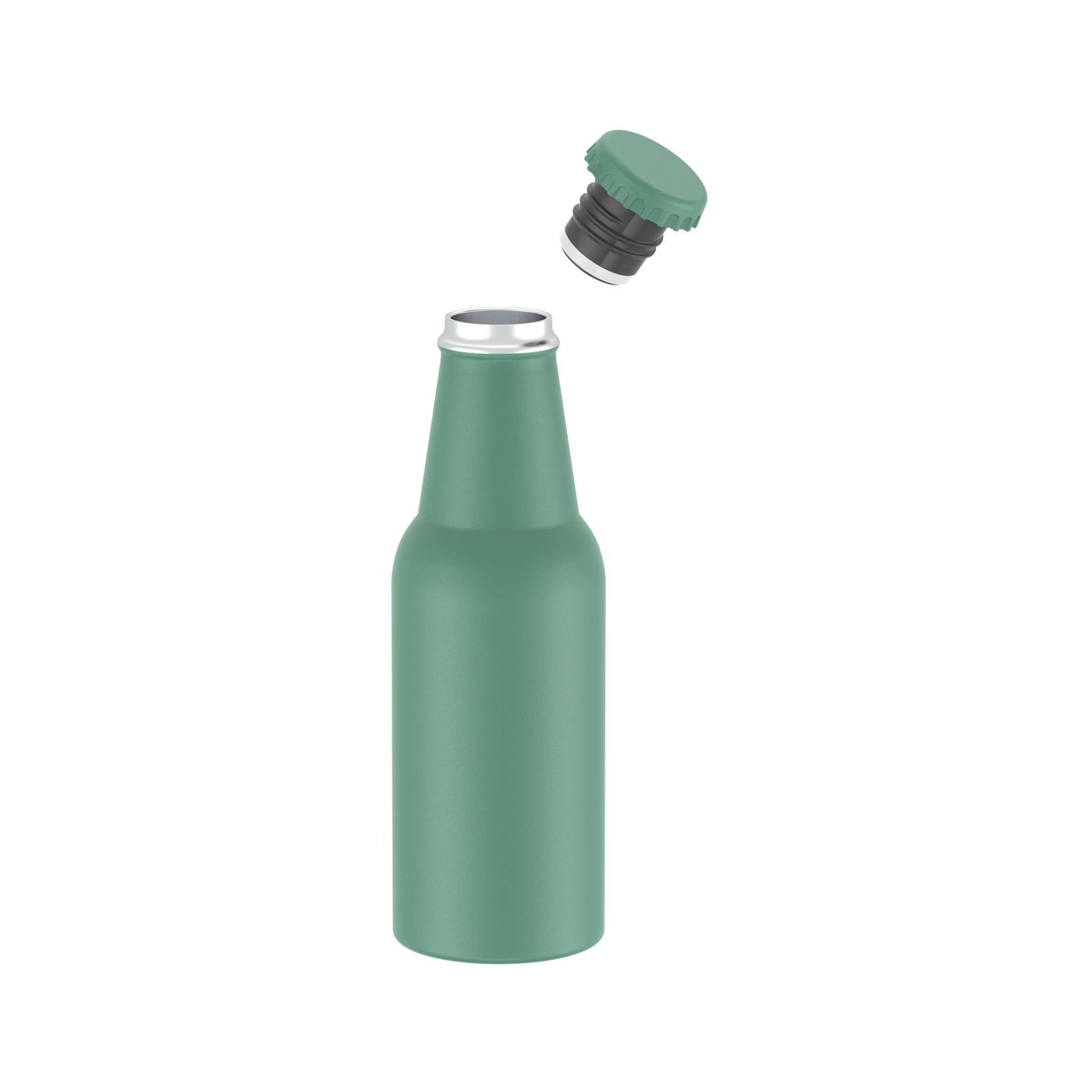 21oz Stainless Steel Wine Bottle with SS +PP Lid | Perfect Size Opening | Lightweight & Leak-Resistant| Insulated Stainless Steel