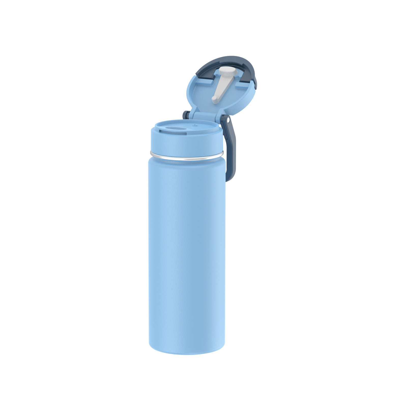 20oz Stainless Steel Bottle with Cellphone Holder Lid | Perfect Size Opening | Lightweight & Leak-Resistant| Insulated Stainless Steel