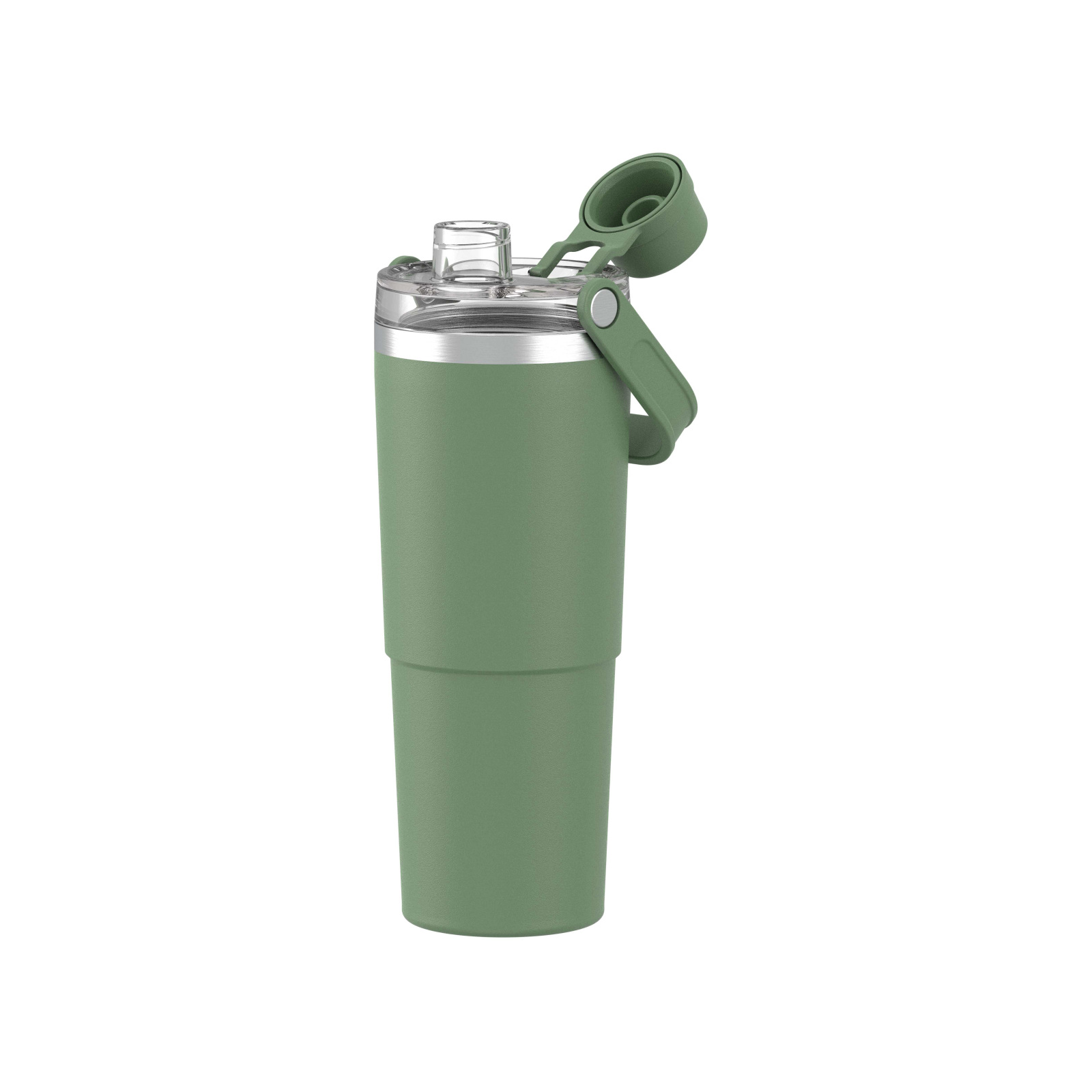 24oz Spout Mug with  SS  Handle |  Tritan Spout  Lid with PP Cap | Leak Resistant  for Travel &Gym| Insulated Stainless Steel |BPA-Free 