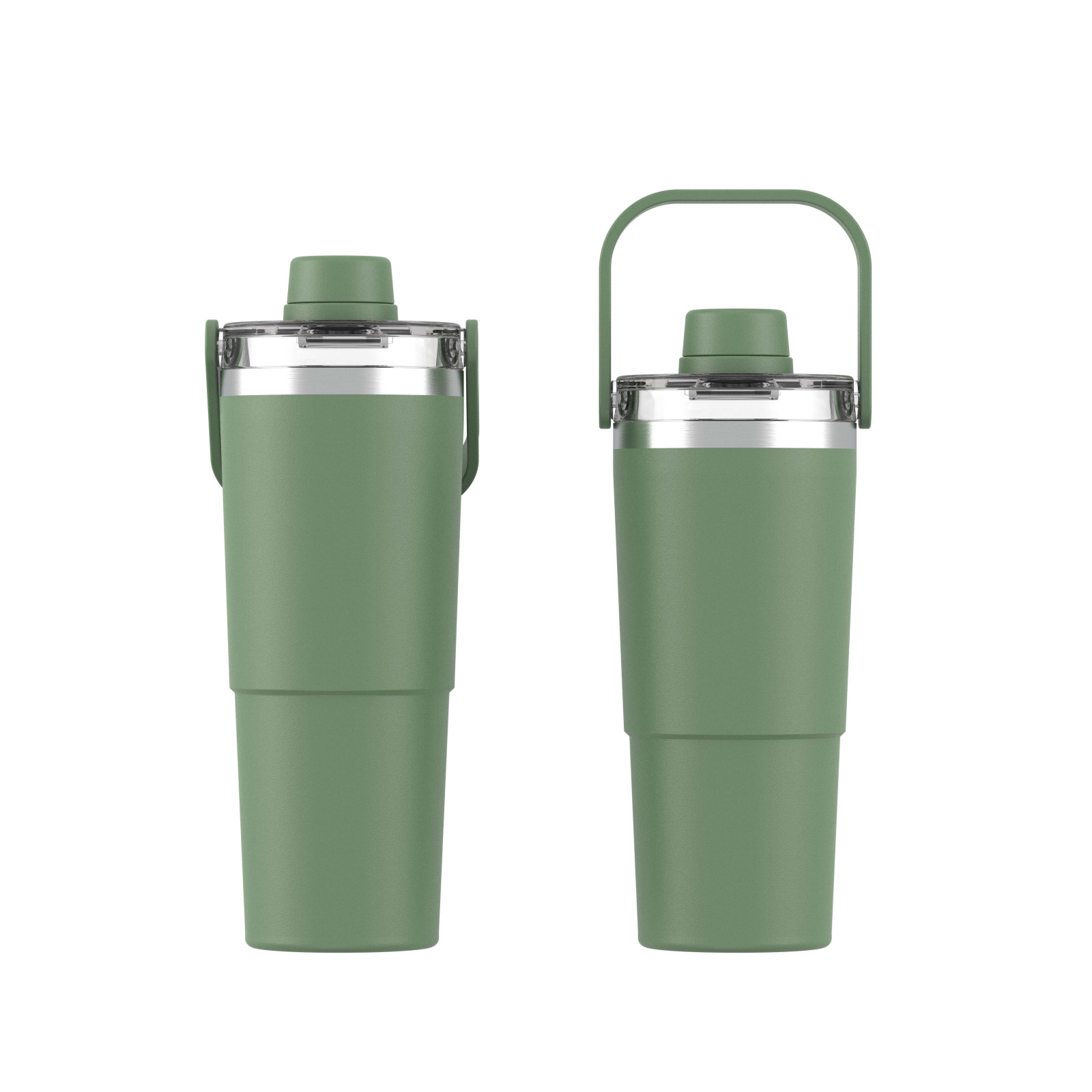 24oz Spout Mug with  SS  Handle |  Tritan Spout  Lid with PP Cap | Leak Resistant  for Travel &Gym| Insulated Stainless Steel |BPA-Free 