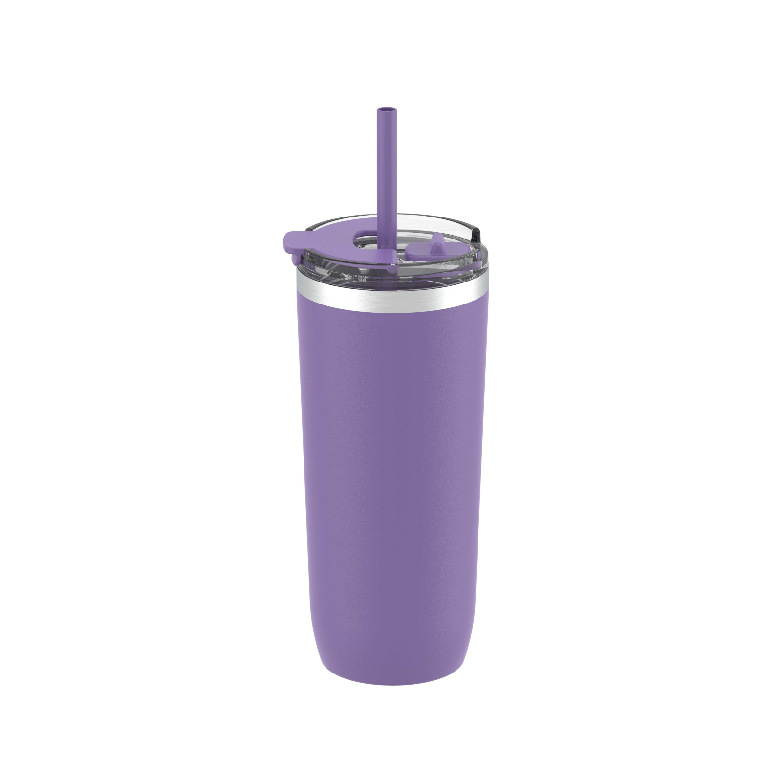 Stay Hot and Stay Cold 18oz/ Insulated Stainless Steel Tumbler /Flip &Straw Lid/ Coffee Tea and More - Durable & Portable Cup