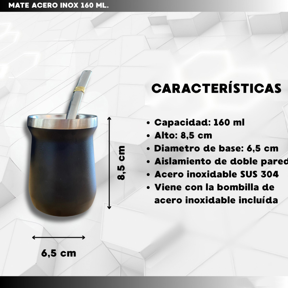Credrink  Factory Direct wholesale Set Matero Mate System Termo 1L+Mate Termico+ Bombilla   kit -Negro