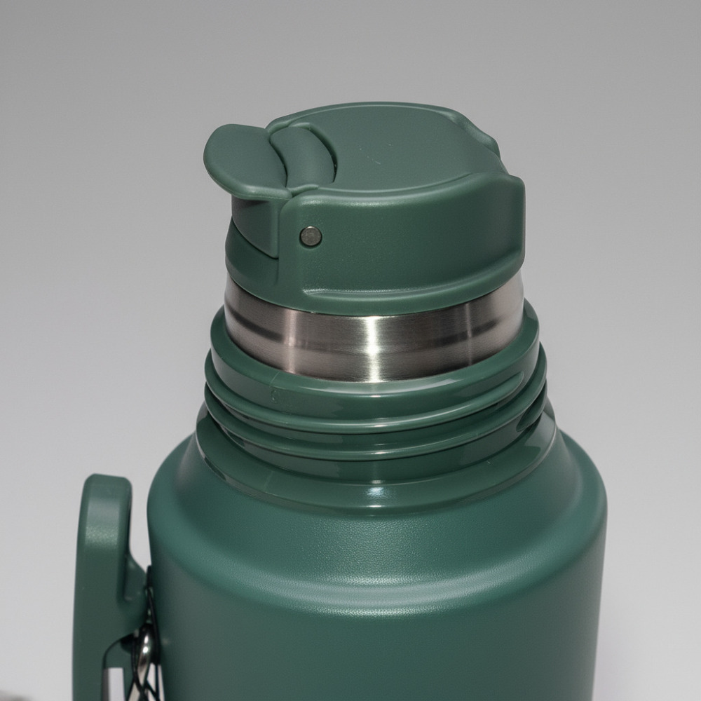 Credrink  Factory Direct wholesale Set Matero Mate System Termo 1L+Mate Termico+ Bombilla   kit -Verde Musgo