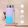 Credrink 12oz kids stainless steel insulated leakproof thermos water bottle with straw Lid and Silicone Boot,BPA-Free Easy Use for Boys&Girls,double wall Vacuum