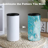 Credrink 12oz Sublimation Slim Skinny Can Cooler Support de canette de bière maigre isolé à double paroi en acier inoxydable Gobelet de sublimation Refroidisseur de canette de bière