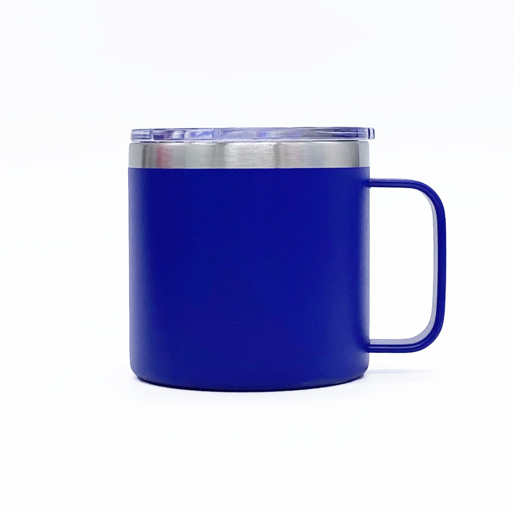 Credrink 14oz Stainless Steel Insulated Coffee Mug with Handle Double Wall Vacuum Travel Mug Tumbler Cup with Sliding Lid