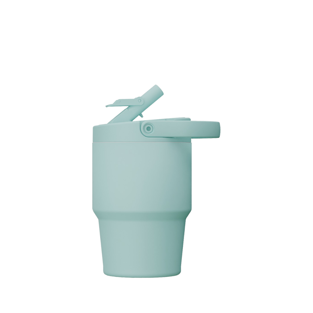 Gobelet pour enfants Credrink de 14 oz avec poignée pour enfants, tasse isotherme anti-fuite en acier inoxydable avec couvercle, paille anti-déversement, garde les boissons froides jusqu'à 18 heures