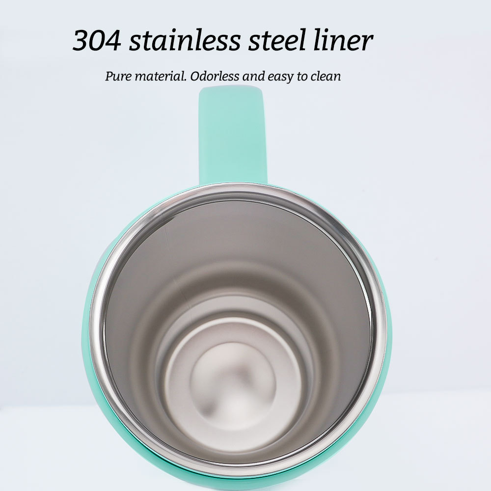 Gobelet pour enfants Credrink de 14 oz avec poignée pour enfants, tasse isotherme anti-fuite en acier inoxydable avec couvercle, paille anti-déversement, garde les boissons froides jusqu'à 18 heures