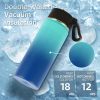 Credrink 18oz Kids Insulated Water Bottle Stainless Steel Water Bottles with Straw Lid Double Wall Vacuum Reusable Metal Thermos Water Bottle Wide Mouth Sports Water Flask For Cold Drink