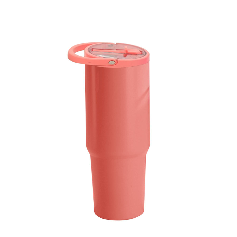 Gobelet en acier inoxydable Credrink IceFlow de 30 oz avec paille, bouteille d'eau isolée sous vide pour la maison, le bureau ou la voiture, tasse réutilisable avec paille, résistante aux fuites