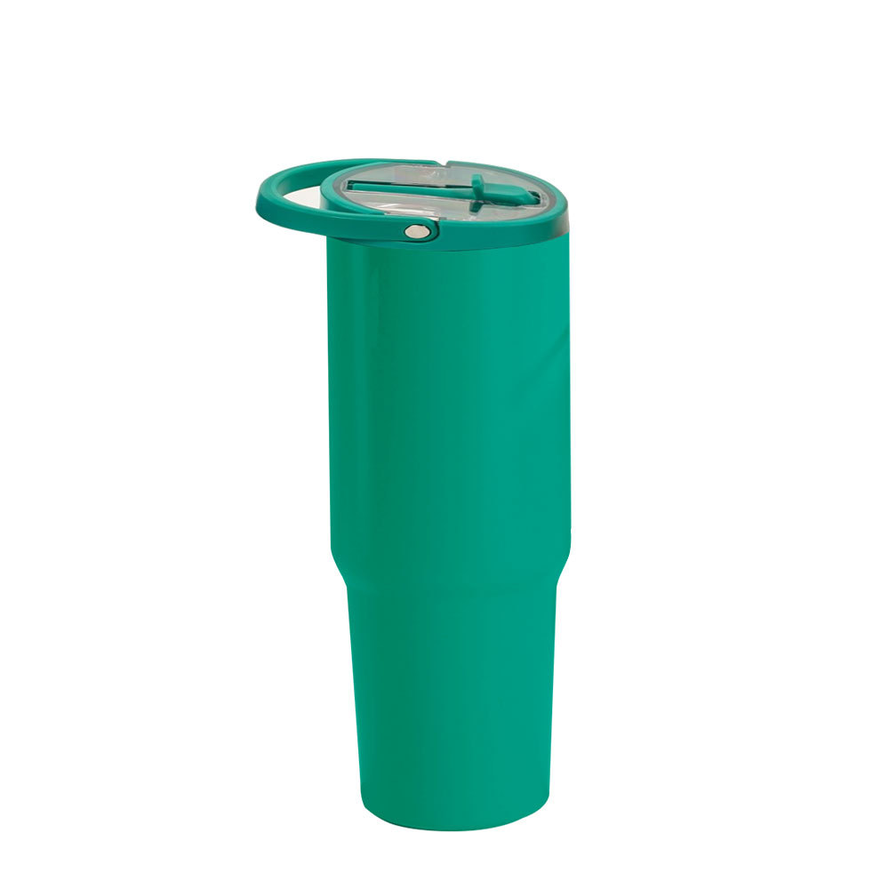 Gobelet en acier inoxydable Credrink IceFlow de 30 oz avec paille, bouteille d'eau isolée sous vide pour la maison, le bureau ou la voiture, tasse réutilisable avec paille, résistante aux fuites