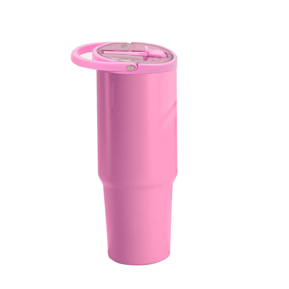 Gobelet en acier inoxydable Credrink IceFlow de 30 oz avec paille, bouteille d'eau isolée sous vide pour la maison, le bureau ou la voiture, tasse réutilisable avec paille, résistante aux fuites