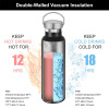 Credrink 20oz Insulated Water Bottle Stainless Steel vacuum Water Bottle  standard mouth Water Bottle Metal Water Bottle with handle lid