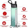 Credrink 24 Ounce Insulated Water Bottle With Straw Lid Stainless Steel Wide Mouth Sport Bottles With Handle Double Wall Vacuum Thermos Keep Cold Reusable Travel Thermal Cups For Holder Gym