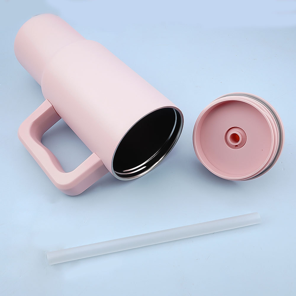 Стакан Credrink Kids на 24 унции с ручкой и силиконовой крышкой-соломинкой, непроливаемая и устойчивая к протеканию многоразовая бутылка из нержавеющей стали, подарок для детей, мальчиков и девочек, коллекция Trek