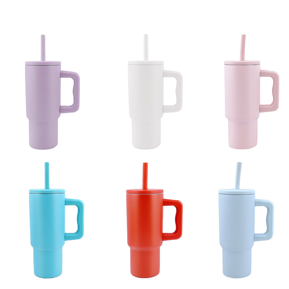 Стакан Credrink Kids на 24 унции с ручкой и силиконовой крышкой-соломинкой, непроливаемая и устойчивая к протеканию многоразовая бутылка из нержавеющей стали, подарок для детей, мальчиков и девочек, коллекция Trek