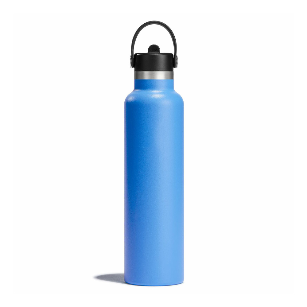 Botella de agua aislada Credrink de 25 oz, botella de agua de acero inoxidable al vacío, botella de agua de boca estándar, botella de agua de metal con tapa con asa