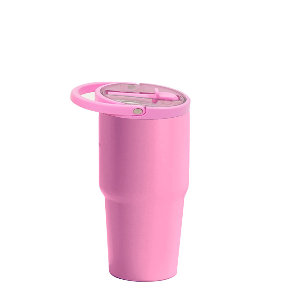 Credrink 20oz IceFlow 스테인리스 스틸 텀블러 빨대 진공 단열 물병 가정 사무실 또는 차량용 재사용 가능 컵 빨대 누출 방지 플립