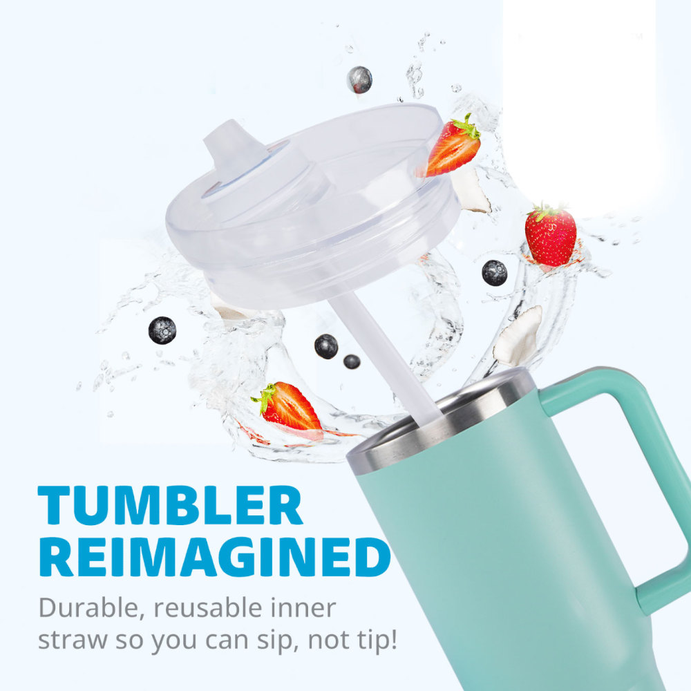 Credrink Factory Direct оптовая продажа 40 унций Raindrop нержавеющая сталь стакан с ручкой на весь день StrawSip двойной стенки изолированный стакан адаптер для Stanley для Cirkul используйте ваши картриджи с ароматизаторами с вашим стаканом