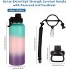 Credrink 40 oz Insulated Water Bottles Paracord Handle Stainless Steel Sports Bottle with Spout Lid Reusable Double Walled Vacuum Metal Travel Thermos with Wide Mouth for Adults 