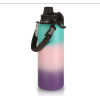 Credrink 40 oz Insulated Water Bottles Paracord Handle Stainless Steel Sports Bottle with Spout Lid Reusable Double Walled Vacuum Metal Travel Thermos with Wide Mouth for Adults 