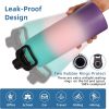 Credrink 40 oz Insulated Water Bottles Paracord Handle Stainless Steel Sports Bottle with Spout Lid Reusable Double Walled Vacuum Metal Travel Thermos with Wide Mouth for Adults 
