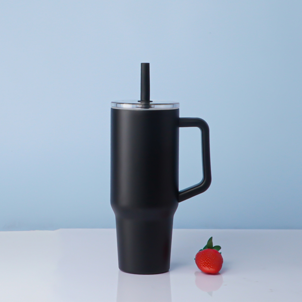 Стакан Credrink 40 унций с ручкой, дорожный кофейный стакан, двухстенный стакан с трубочкой, стакан из нержавеющей стали, бутылка для воды, стакан для женщин - подарки на день рождения для женщин