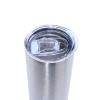 Credrink Factory Direct wholesale 20oz Stainless Steel Skinny Tumblers Blank Bulk Straight Double Wall Insulated Tumbler with Lid and Straw for DIY Gift silver