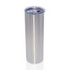 Credrink Factory Direct wholesale 30oz Stainless Steel Skinny Tumblers Blank Bulk Straight Double Wall Insulated Tumbler with Lid and Straw for DIY Gift silver