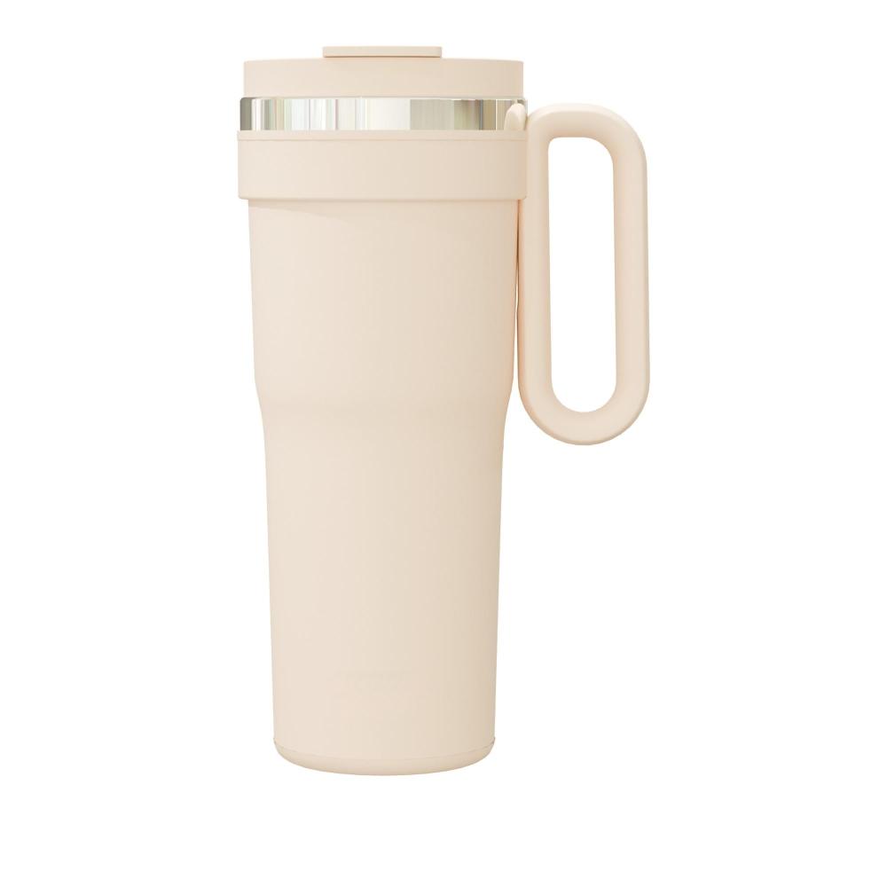 Gobelet isotherme en céramique de 30 oz / 900 ml avec couvercle à vis et poignée portable de Credrink Factory Direct